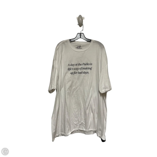 Top Short Sleeve Basic By Clothes Mentor In Black & White, Size: 3x