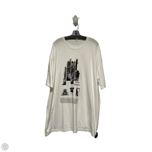 Top Short Sleeve Basic By Clothes Mentor In Black & Cream, Size: 3x