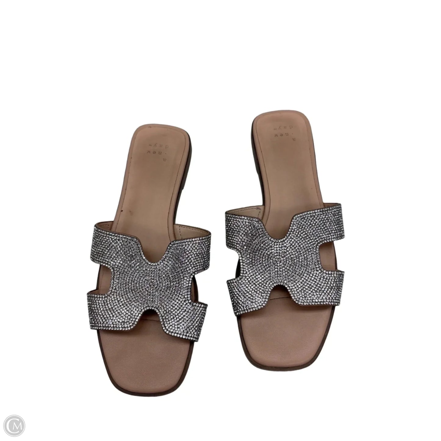 Sandals Flats By A New Day In Silver, Size: 7.5