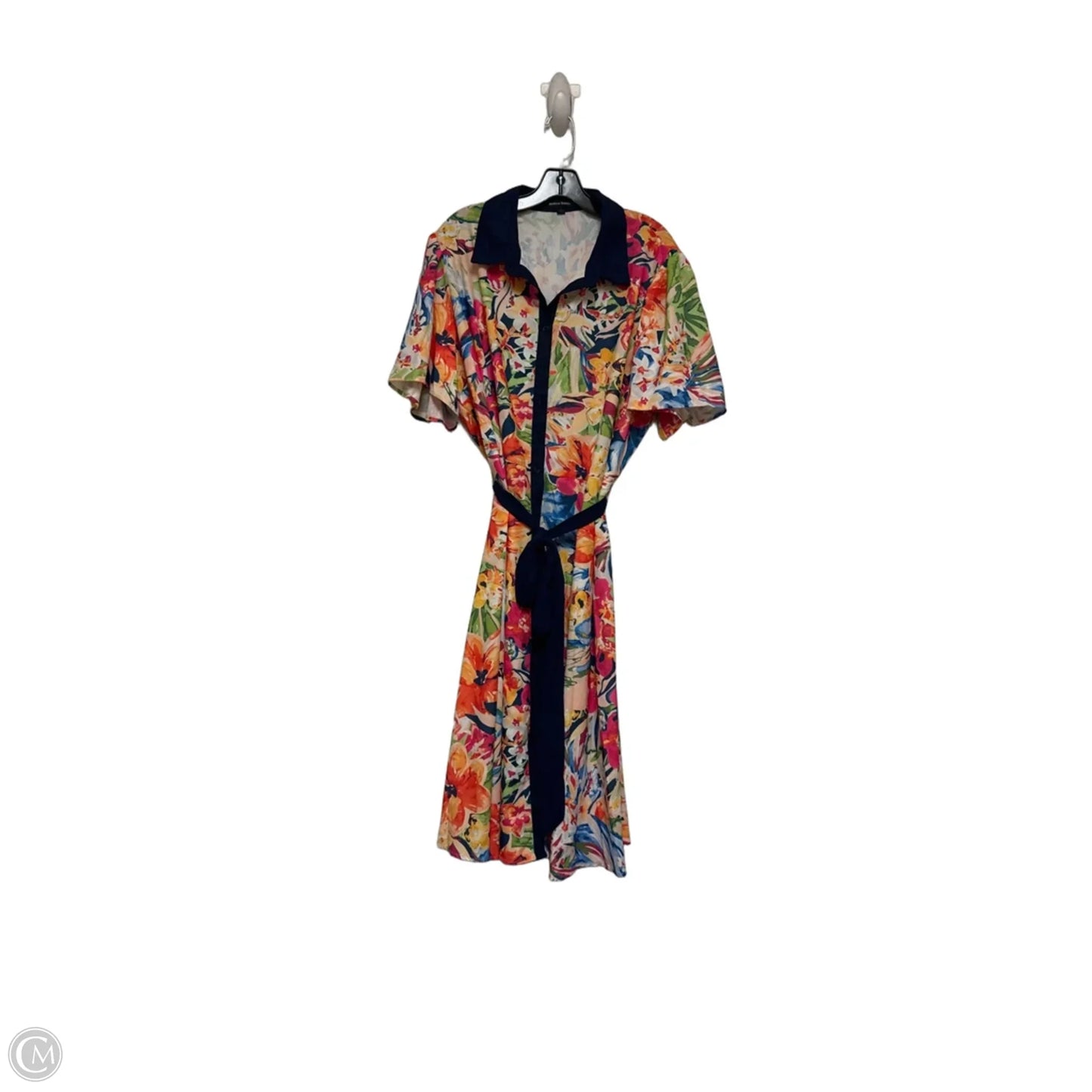 Dress Casual Midi By Jealous Tomato In Floral Print, Size: 1x