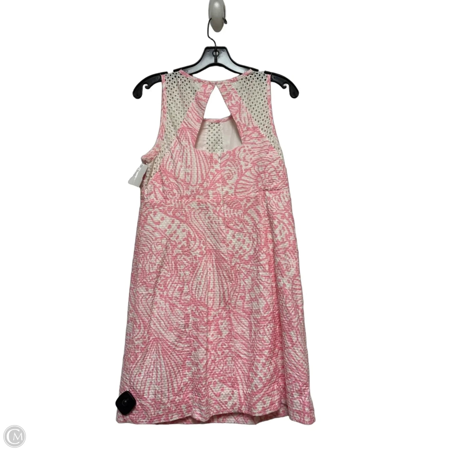 Dress Designer By Lilly Pulitzer In Pink & White, Size: M