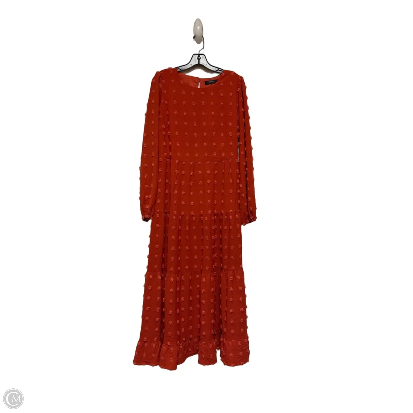 Dress Casual Midi By Zesica In Orange, Size: M