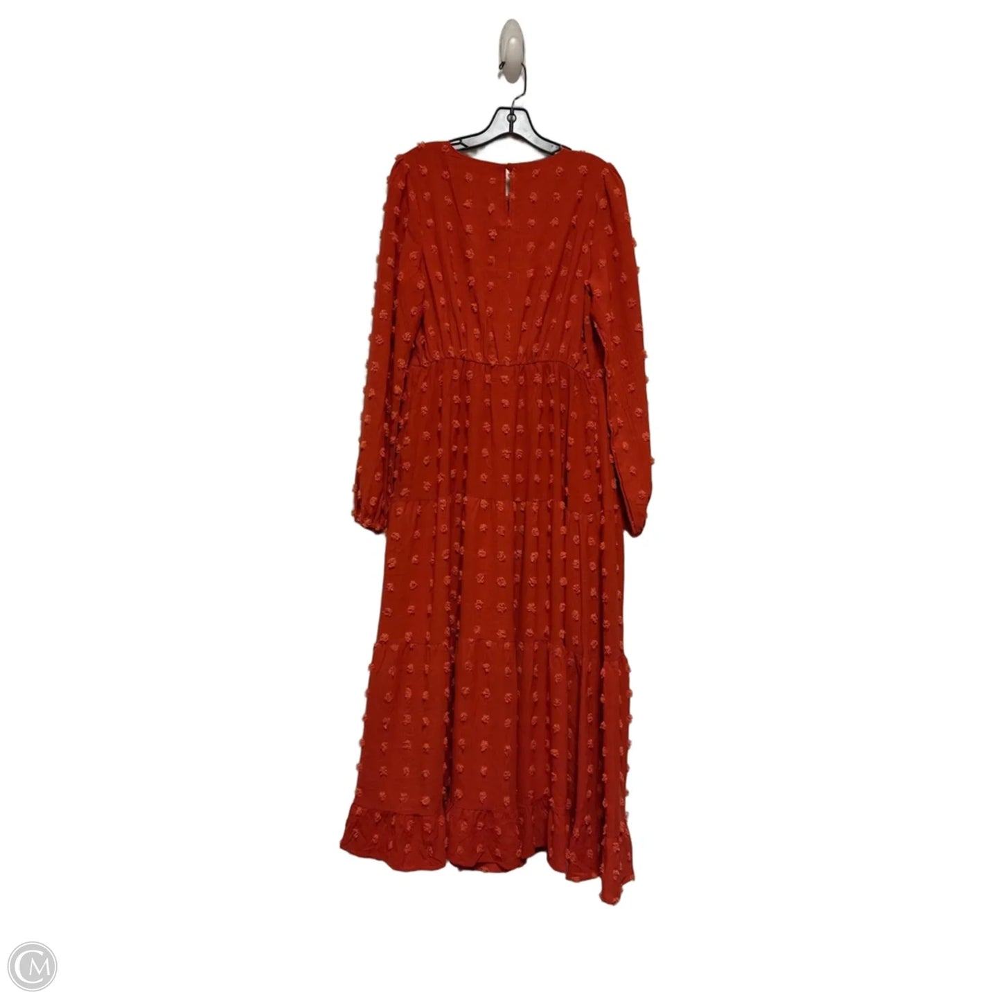Dress Casual Midi By Zesica In Orange, Size: M