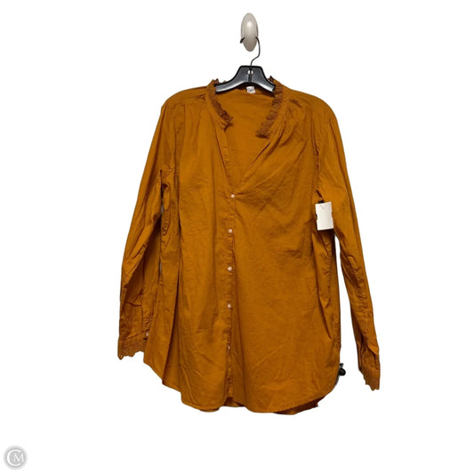 Top Long Sleeve By Old Navy In Orange, Size: Xl