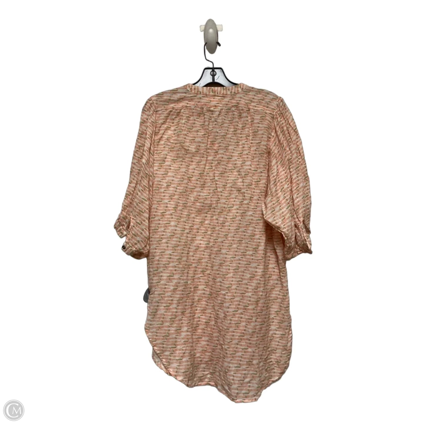 Top Short Sleeve By Maeve In Green & Orange, Size: Xxs