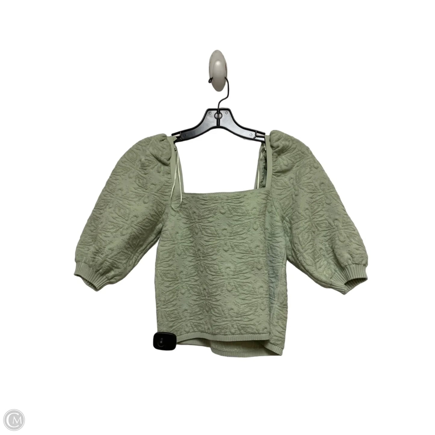 Top Short Sleeve By Zara In Green, Size: M
