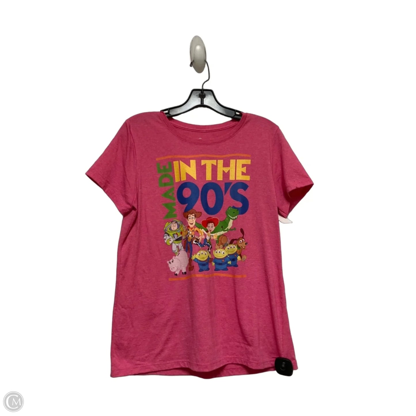 Top Short Sleeve Basic By Disney In Pink, Size: S