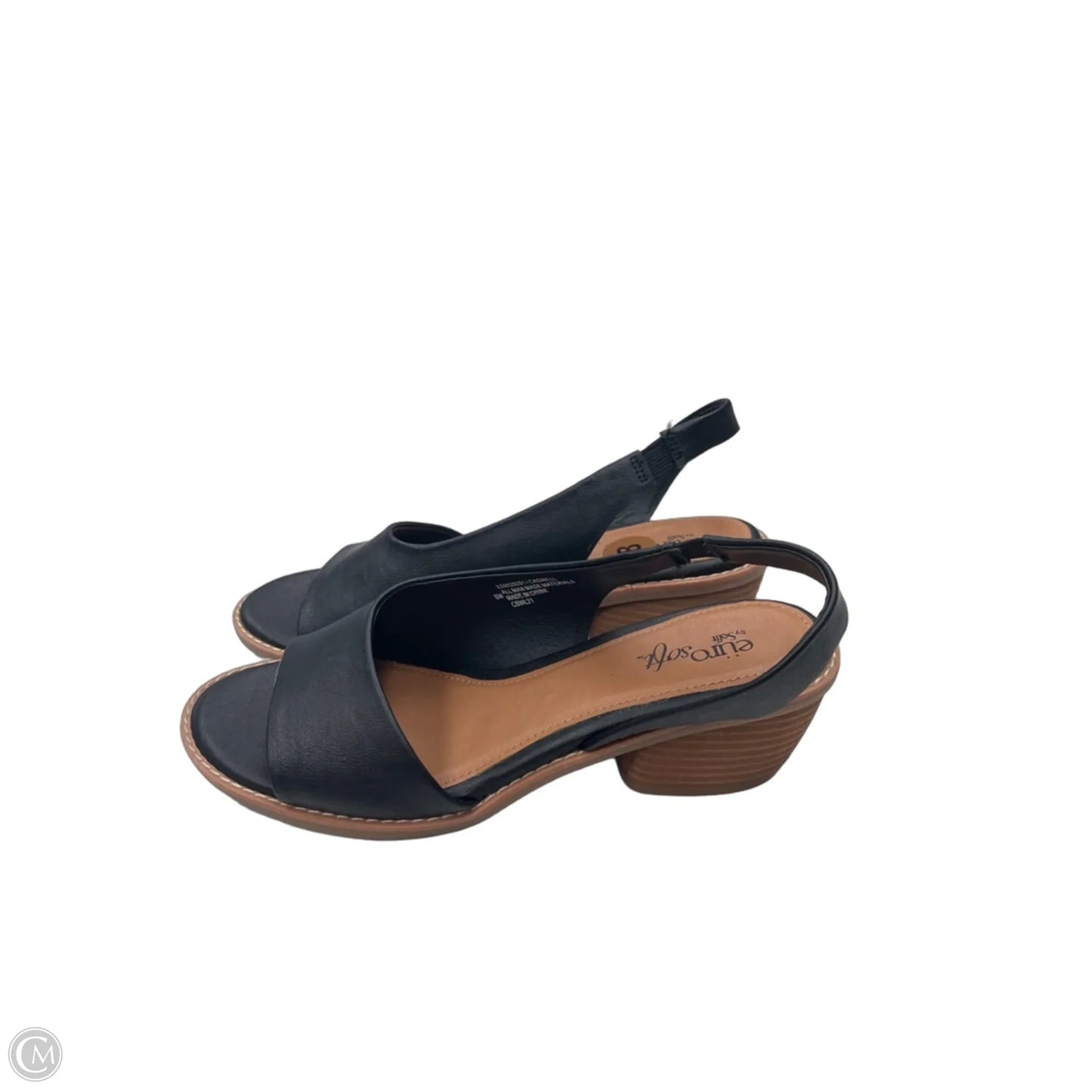 Sandals Heels Block By Sofft In Black, Size: 8