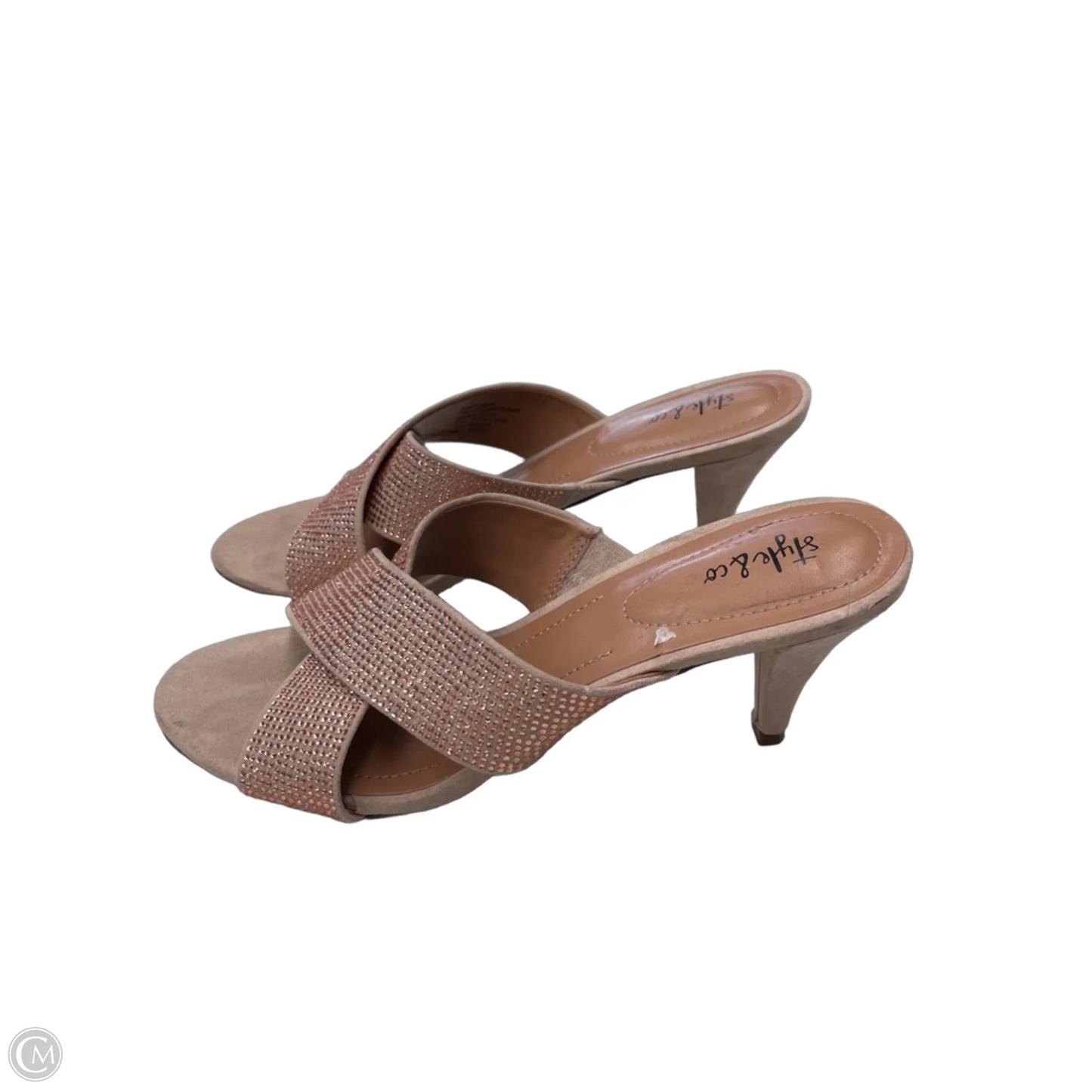 Shoes Heels Kitten By Style And Company In Rose Gold, Size: 9