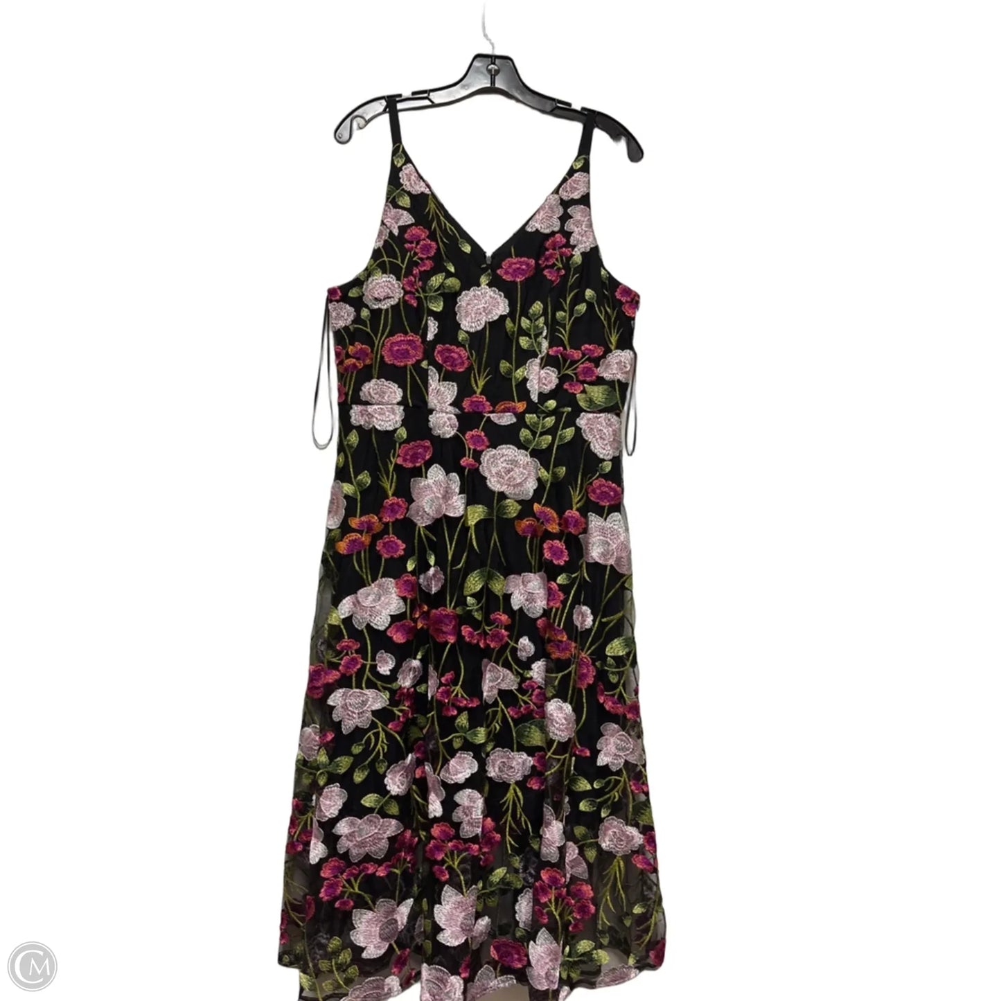 Dress Party Midi By Sam Edelman In Floral Print, Size: L