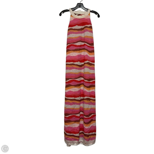 Dress Casual Maxi By Loft In Pink & Red, Size: M