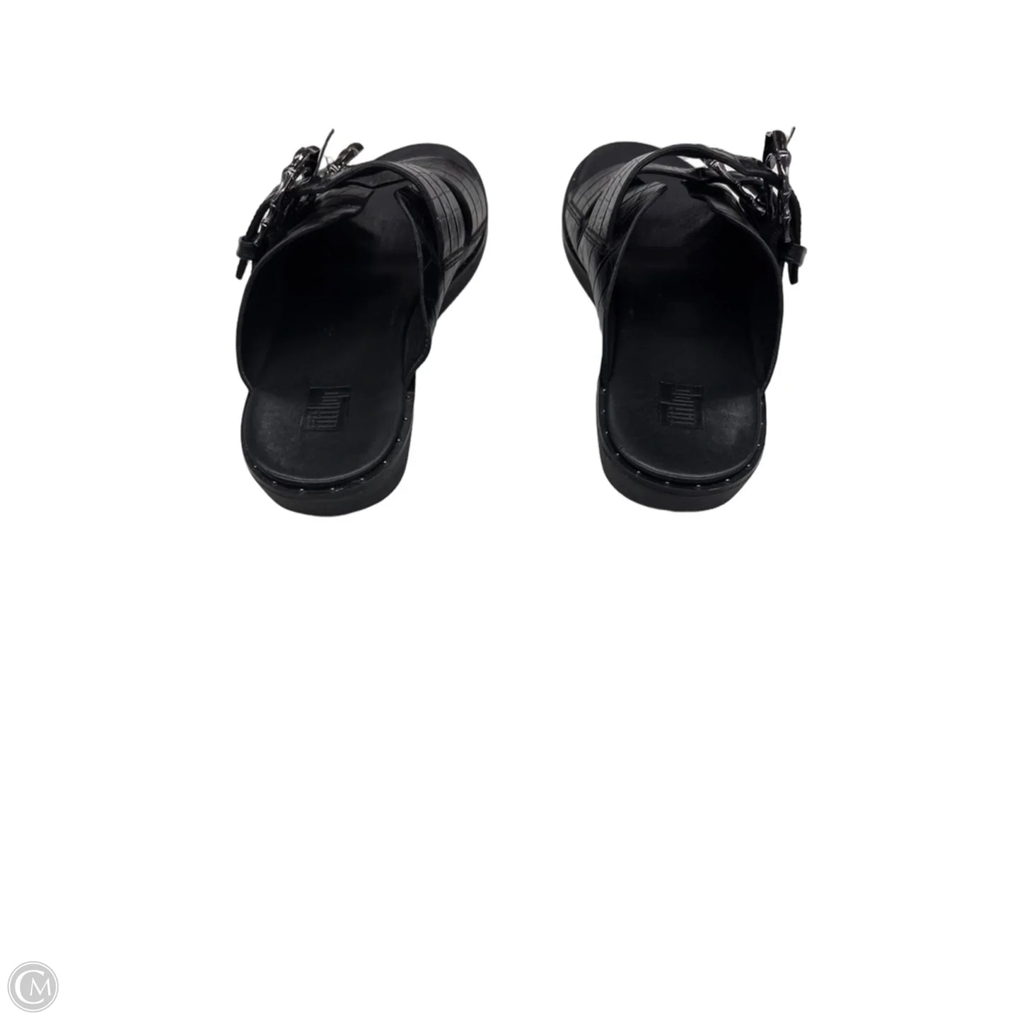 Sandals Flats By Fitflop In Black, Size: 6