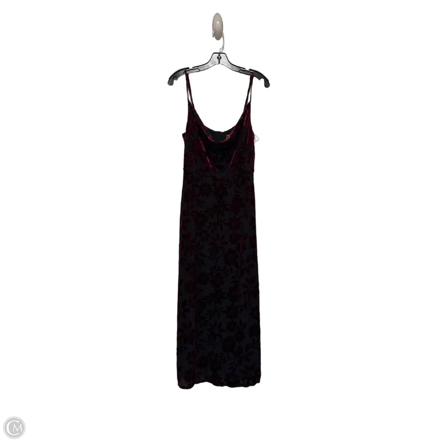 Dress Casual Midi By Taylor In Black & Red, Size: M