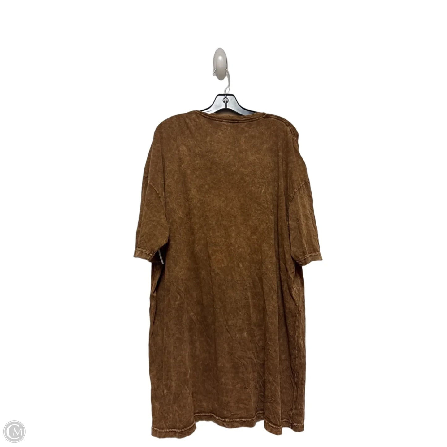 Top Short Sleeve Basic By Disney In Brown, Size: Xxl