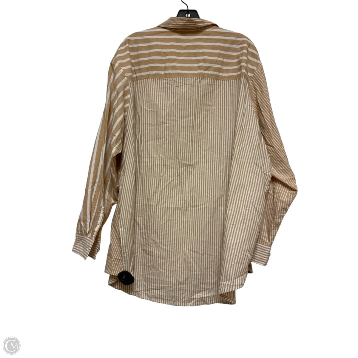 Top Long Sleeve By Gap In Striped Pattern, Size: Xl