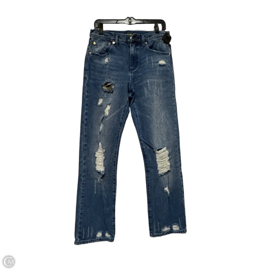 Jeans Boot Cut By Michael By Michael Kors In Blue Denim, Size: 4