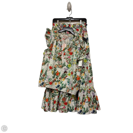 Skirt Set 2pc By Philosophy In Floral Print, Size: 4