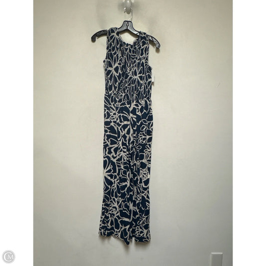 Jumpsuit By Calvin Klein In Blue & White, Size: Xs