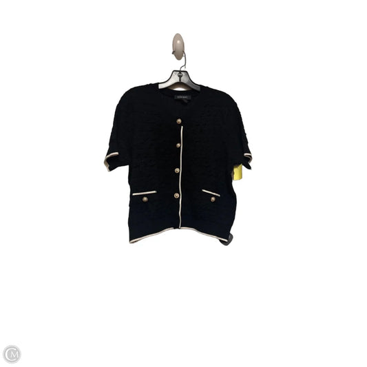 Top Short Sleeve By Ellen Tracy In Black, Size: L