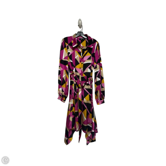 Dress Designer By Karl Lagerfeld In Purple & Tan, Size: L
