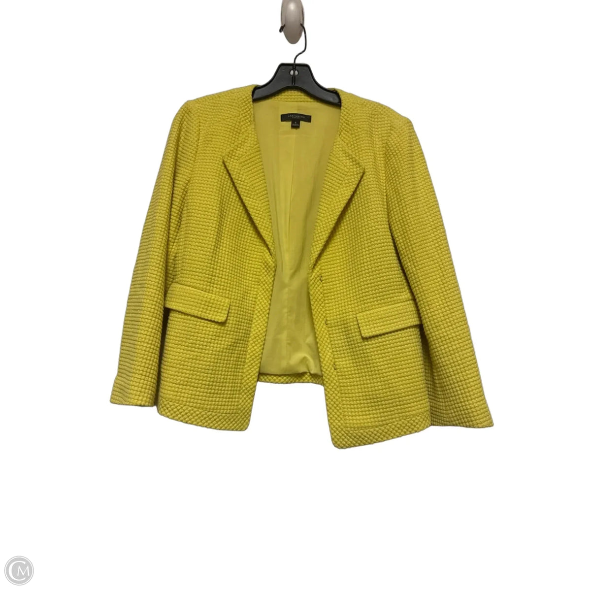 Blazer By Ann Taylor In Chartreuse, Size: S