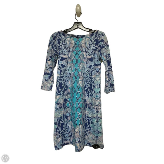 Dress Designer By Lilly Pulitzer In Blue & White, Size: Xs