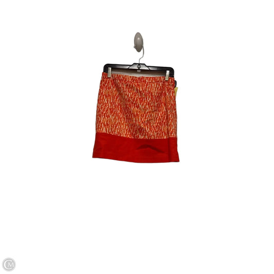 Skirt Mini & Short By Michael By Michael Kors In Orange & White, Size: 2