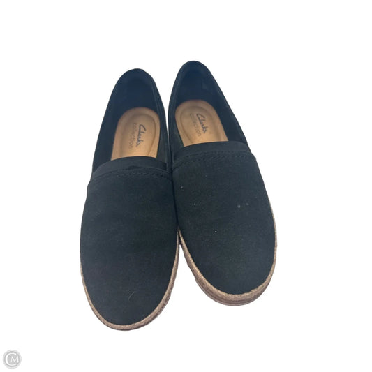Shoes Flats By Clarks In Black, Size: 8.5