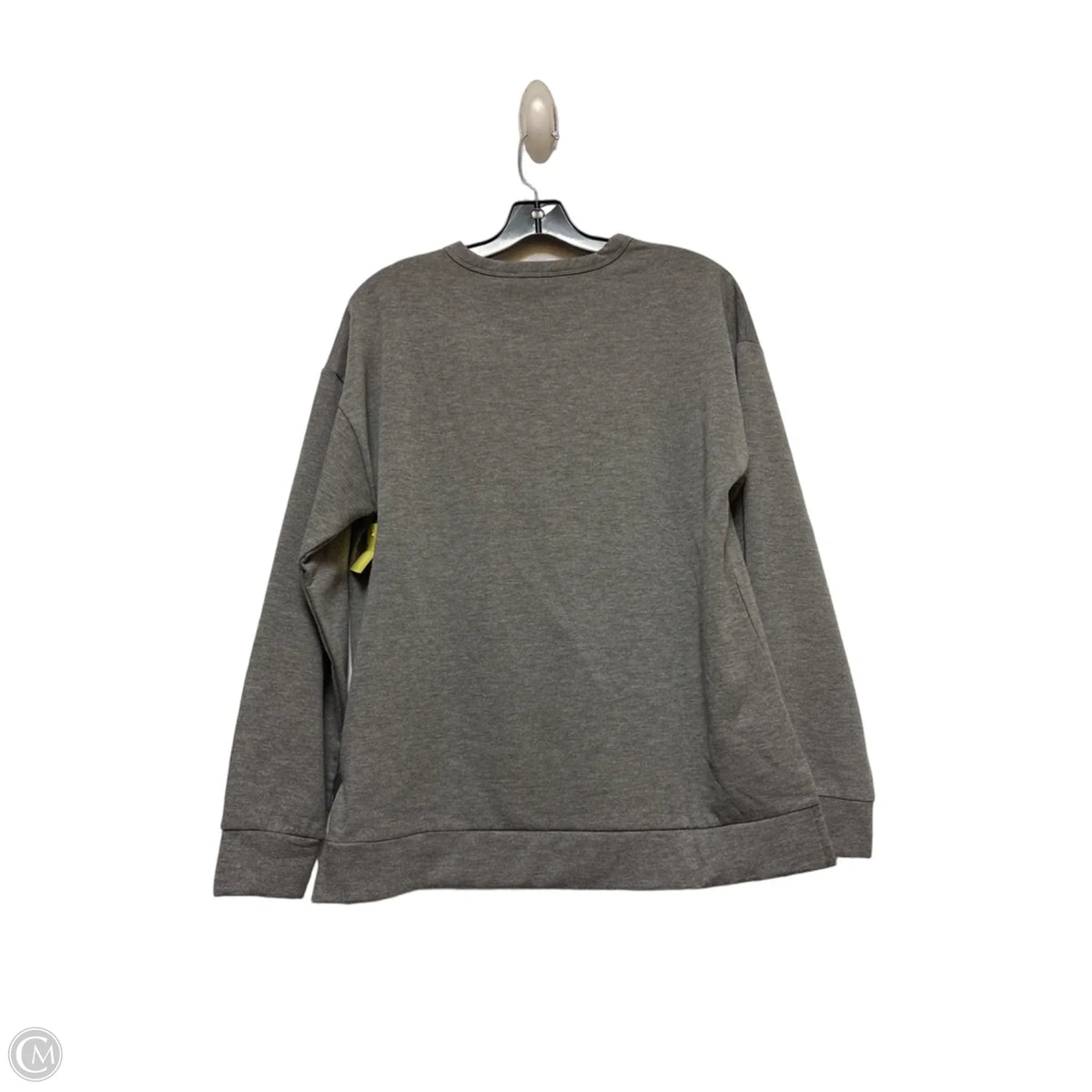 Top Long Sleeve By Chenault In Grey, Size: L