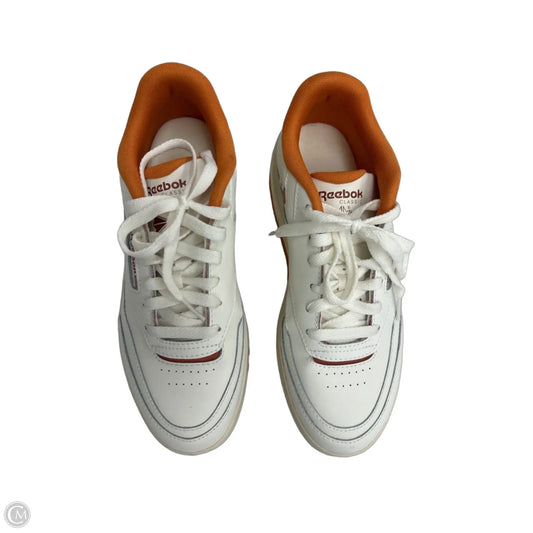 Shoes Sneakers By Reebok In Orange & White, Size: 8.5