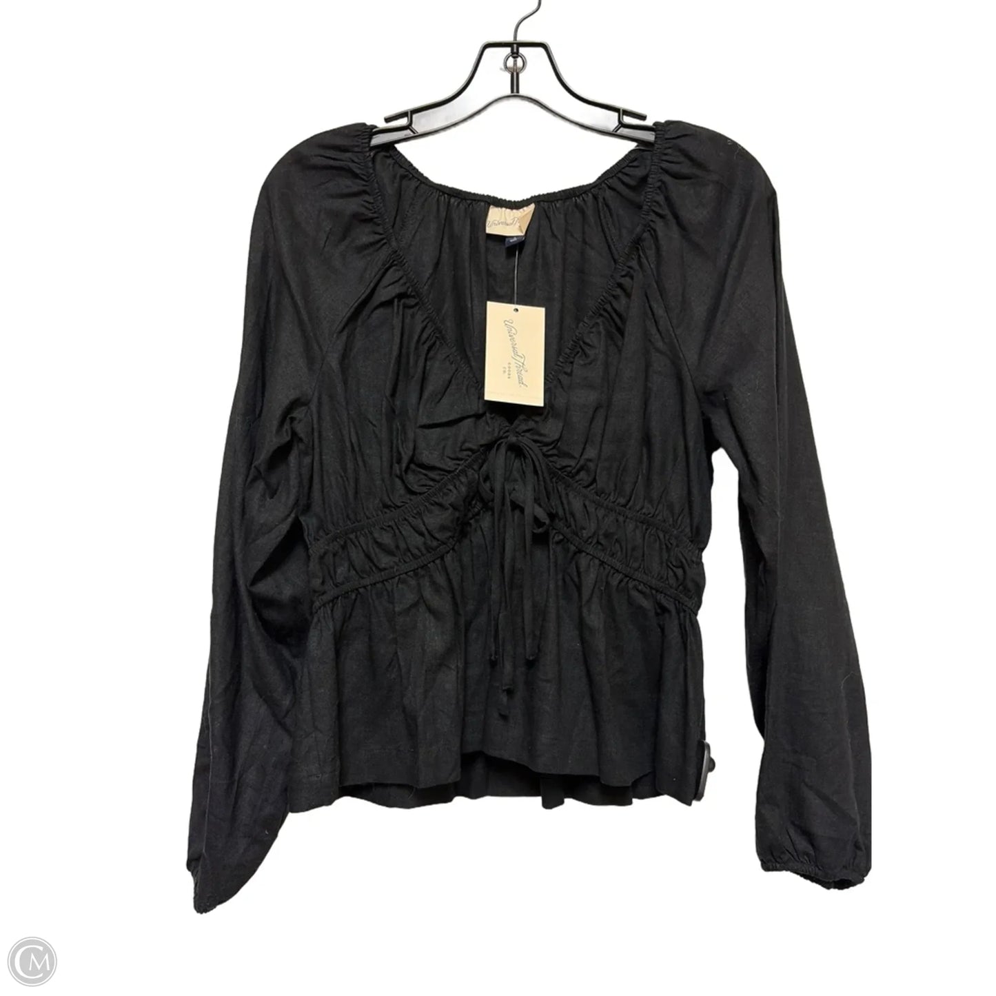 Top Long Sleeve By Universal Thread In Black, Size: S