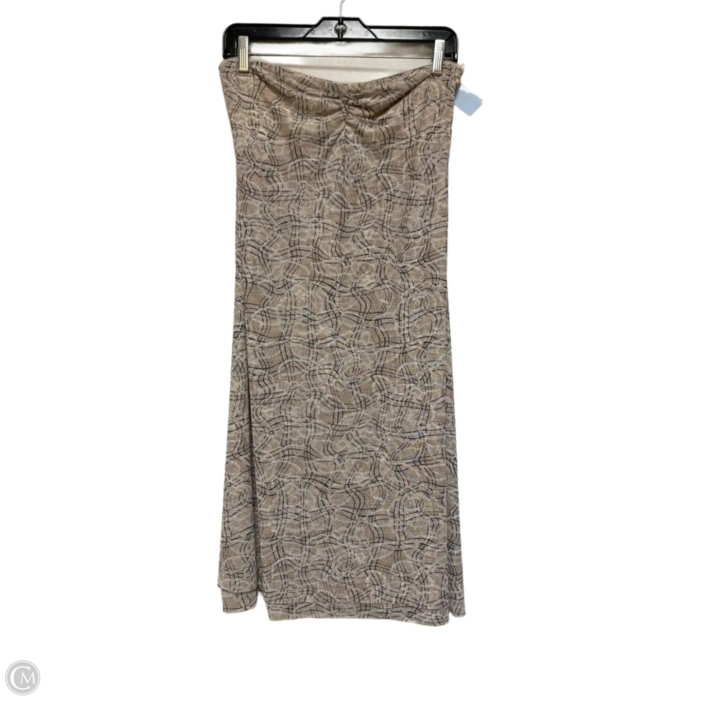 Dress Casual Midi By Afrm In Black & Tan, Size: M