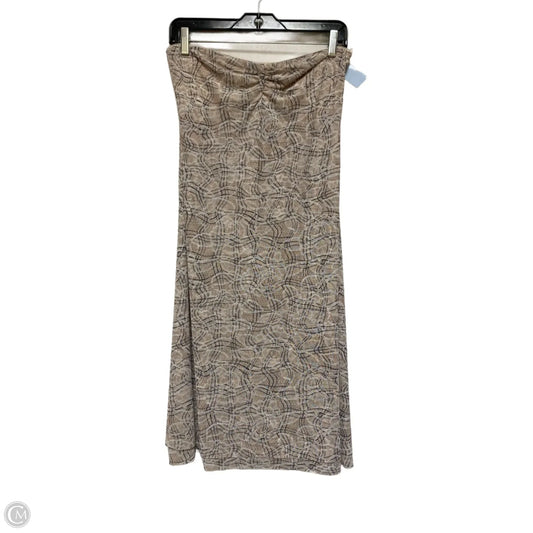 Dress Casual Midi By Afrm In Black & Tan, Size: M