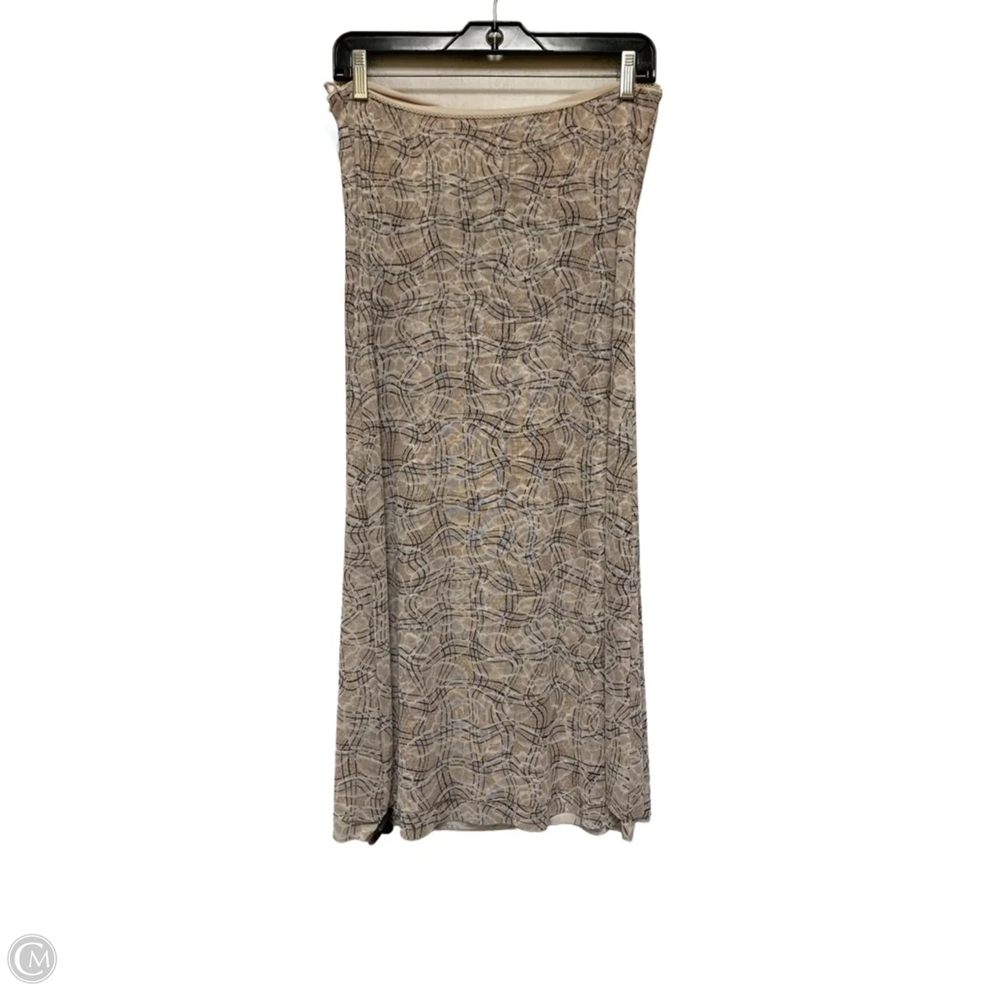 Dress Casual Midi By Afrm In Black & Tan, Size: M