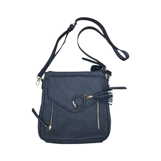 Handbag By Jen & Co In Grey, Size:Medium