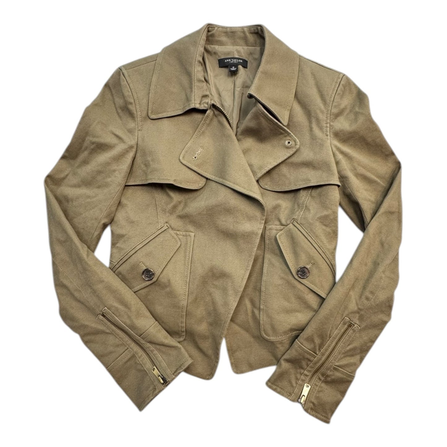 Blazer By Ann Taylor In Green, Size:0