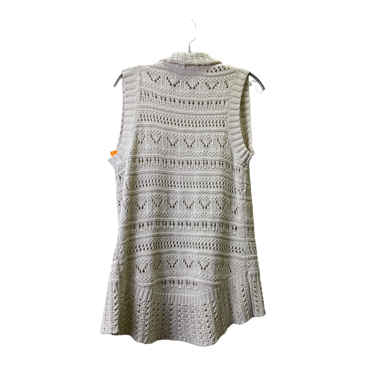 Cream Vest Sweater By Sonoma, Size: M