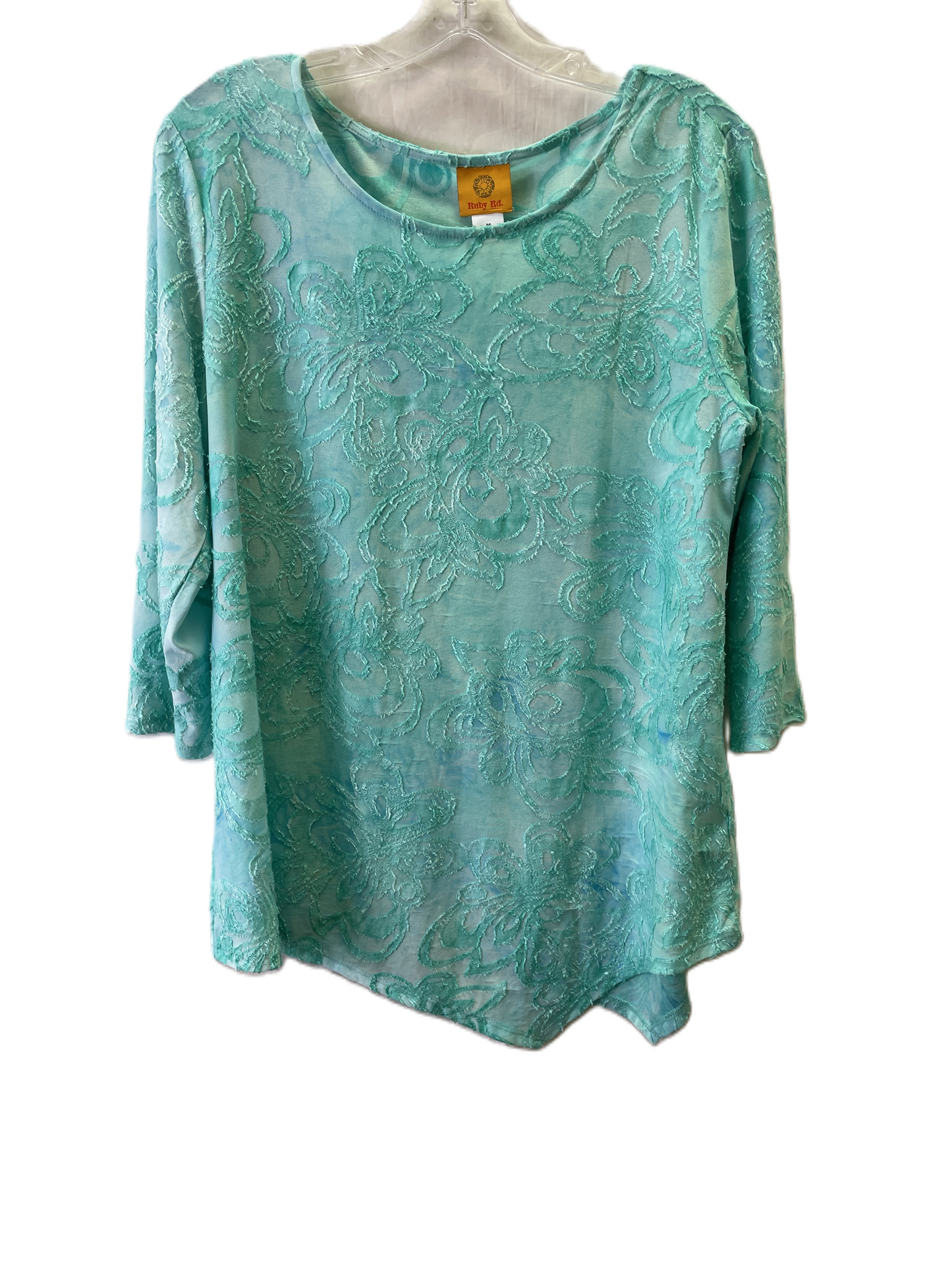 Top 3/4 Sleeve By Ruby Rd In Blue, Size: M