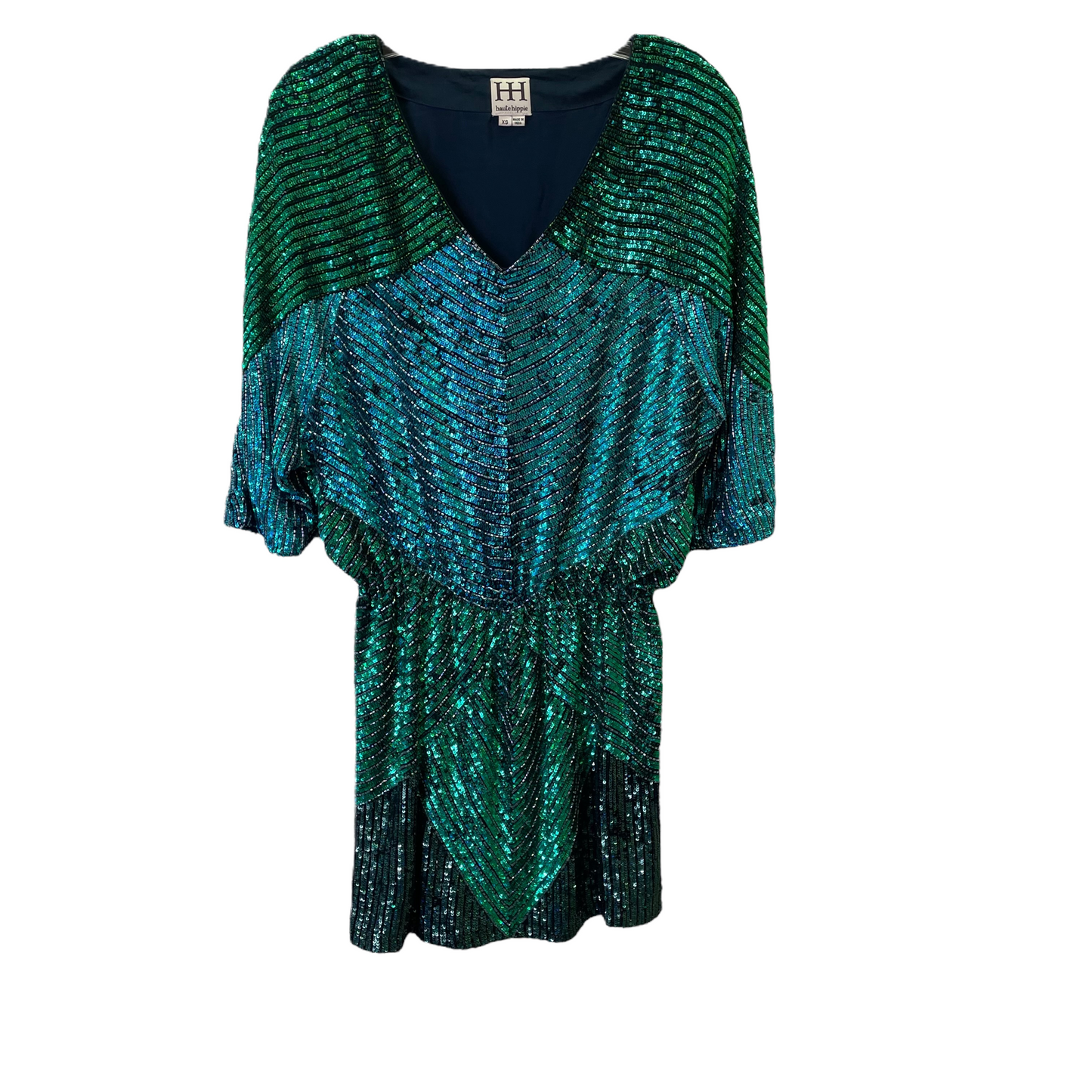 Blue & Green Dress Designer By Haute Hippie, Size: Xs