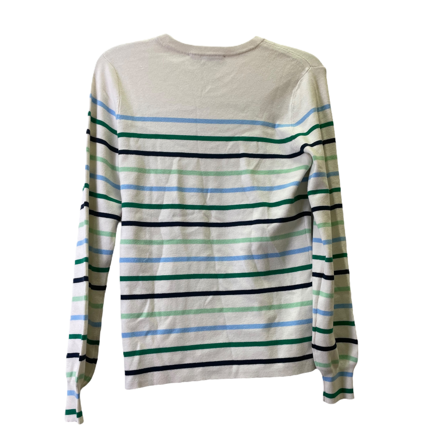 Cream & Green Sweater By Loft, Size: M
