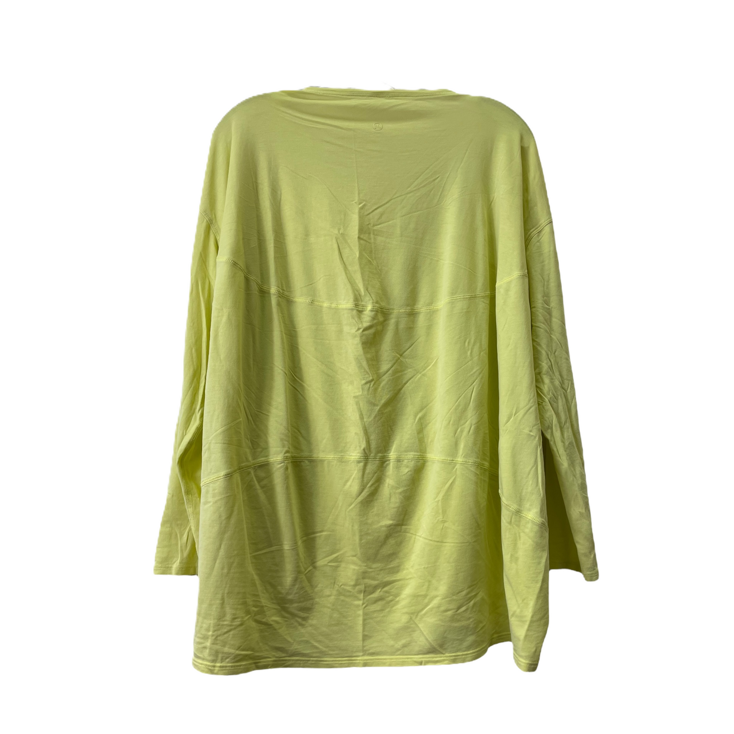 Yellow Athletic Top Long Sleeve Crewneck By Lululemon, Size: L