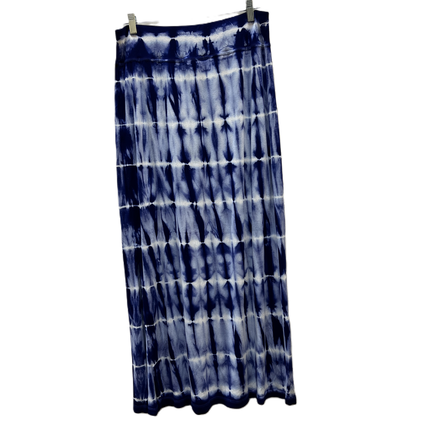 Skirt Maxi By Chicos In Blue & White, Size: 8