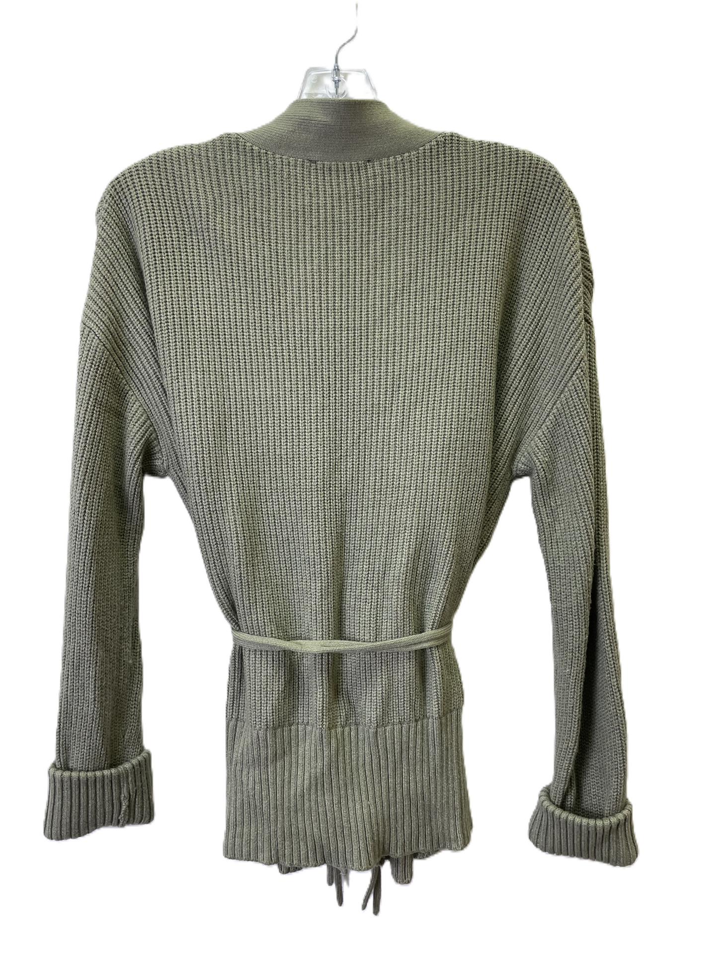 Sweater Cardigan By Express In Green, Size: S