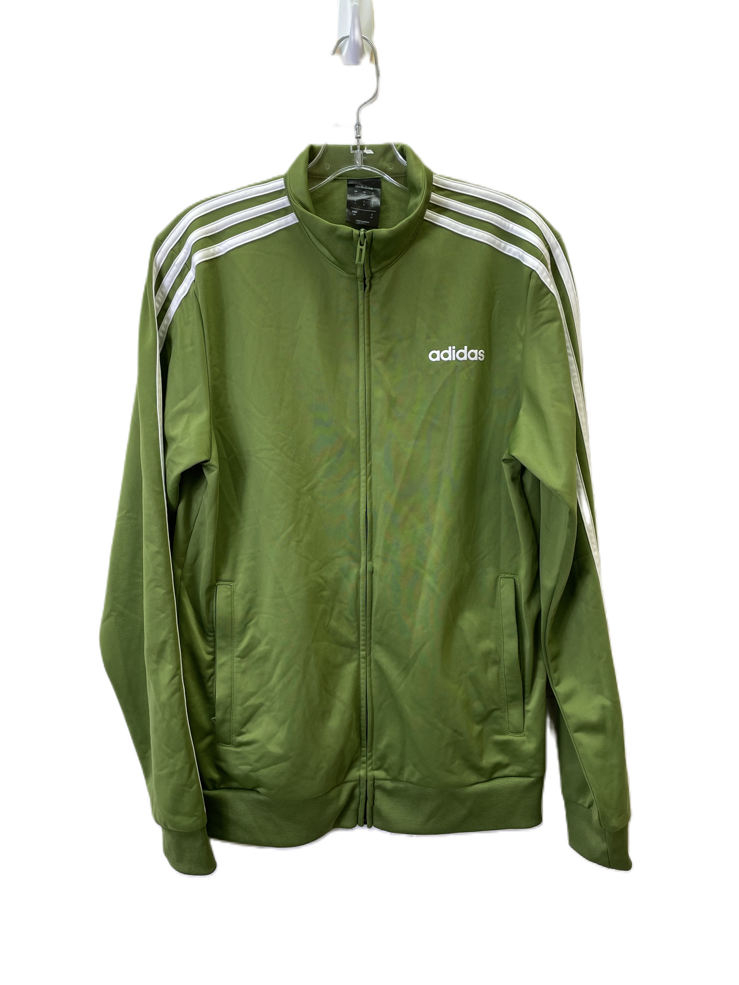 Athletic Jacket By Adidas In Green, Size: S