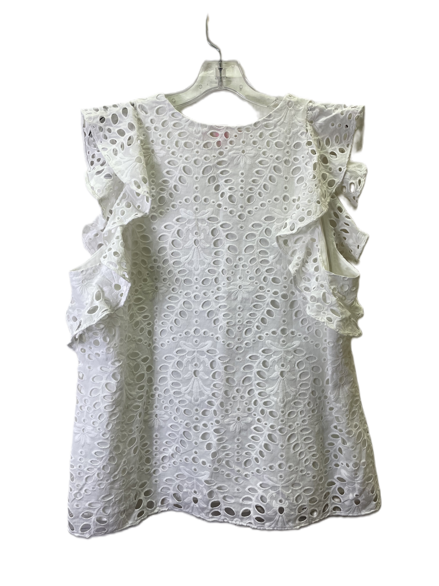 Top Short Sleeve By Lilly Pulitzer In White, Size: Xl