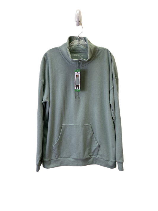 Athletic Top Long Sleeve Collar By Marc New York In Green, Size: Xl