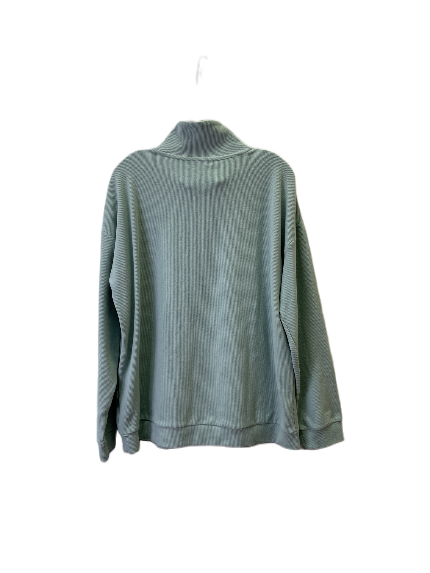 Athletic Top Long Sleeve Collar By Marc New York In Green, Size: Xl