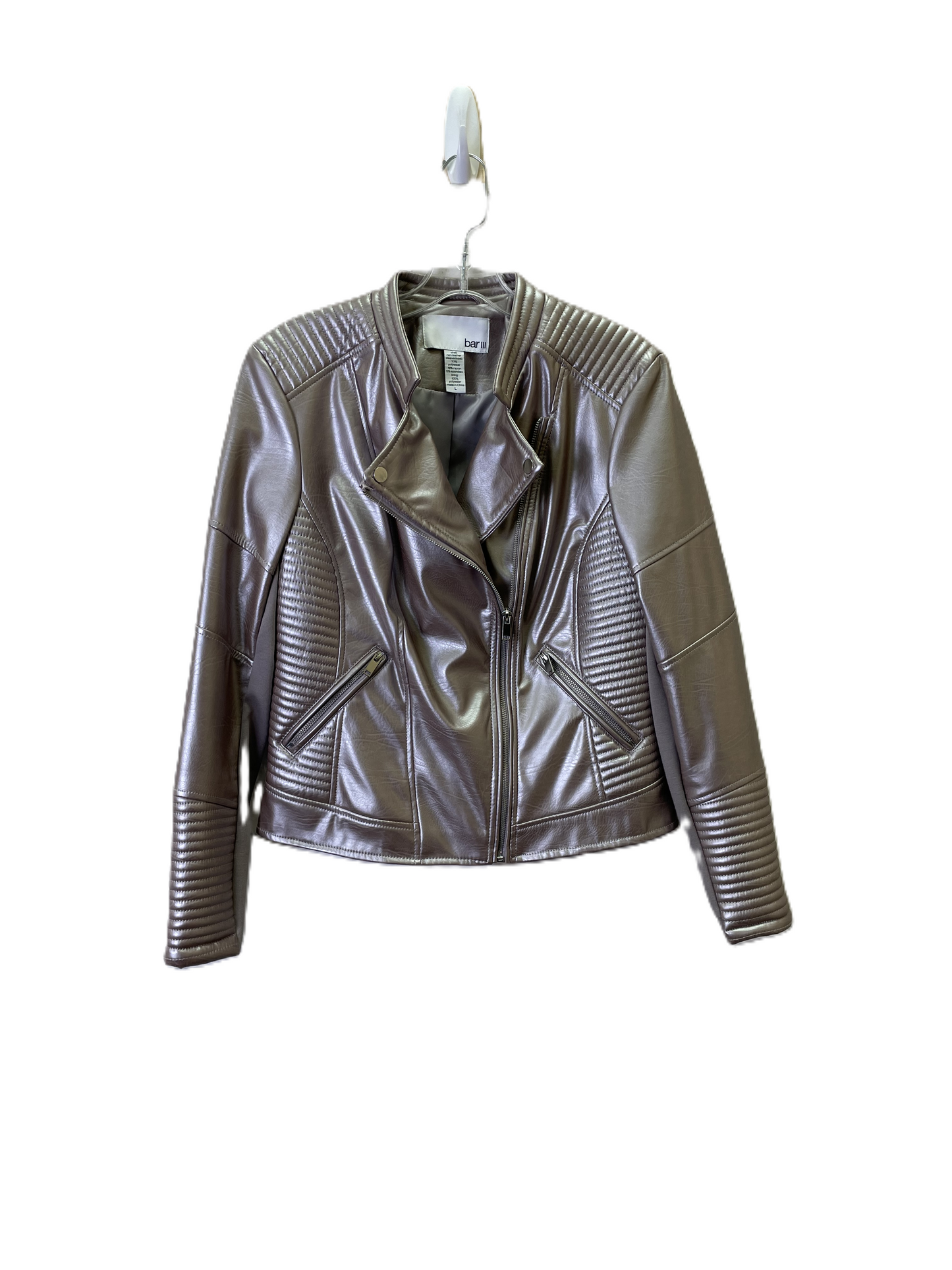 Jacket Moto By Bar Iii In Mauve, Size: L