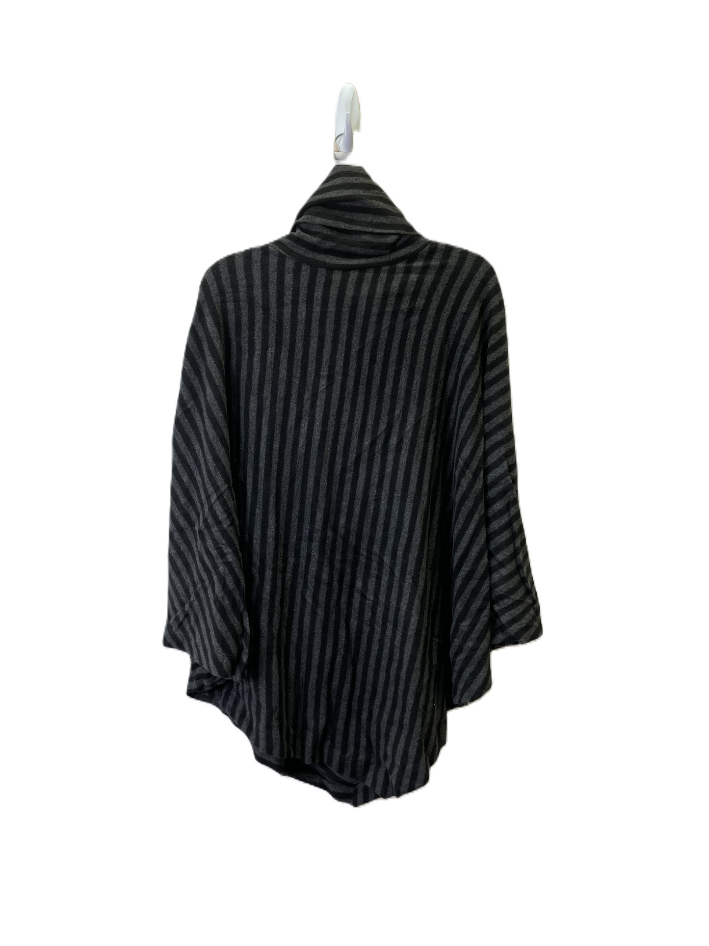 Poncho By Soft Surroundings In Black & Grey, Size: Osfm