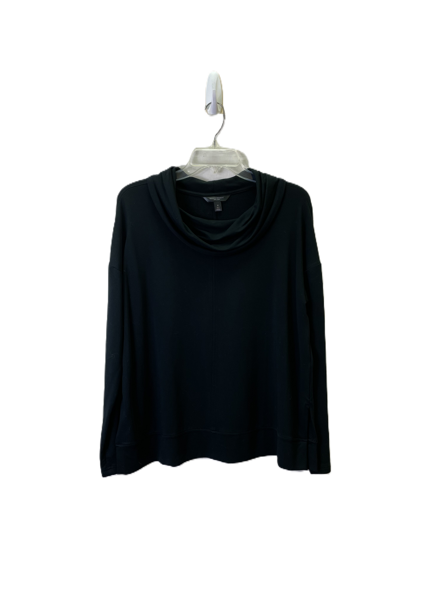 Top Long Sleeve Basic By Banana Republic In Black, Size: M